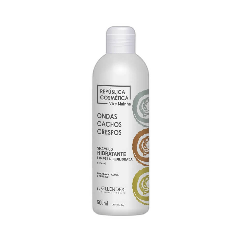 Frontal da embalagem do Shampoo Gllendex Vixe Mainha Hidratante 500ml